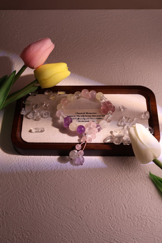 Multi-Gemstone Crystal with Nine-Tailed fox Fluorite and Pendant